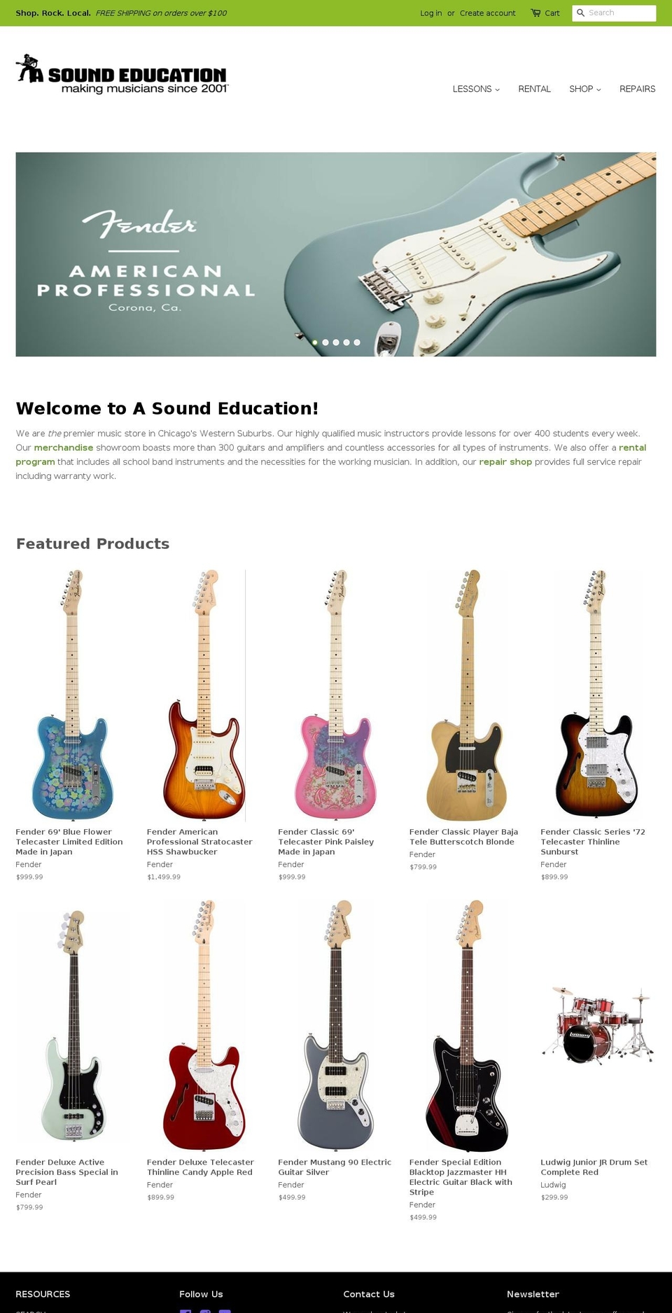asoundeducation.com shopify website screenshot