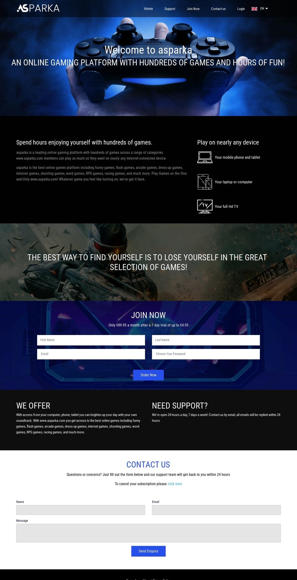 asparka.com — Shopify storefront screenshot