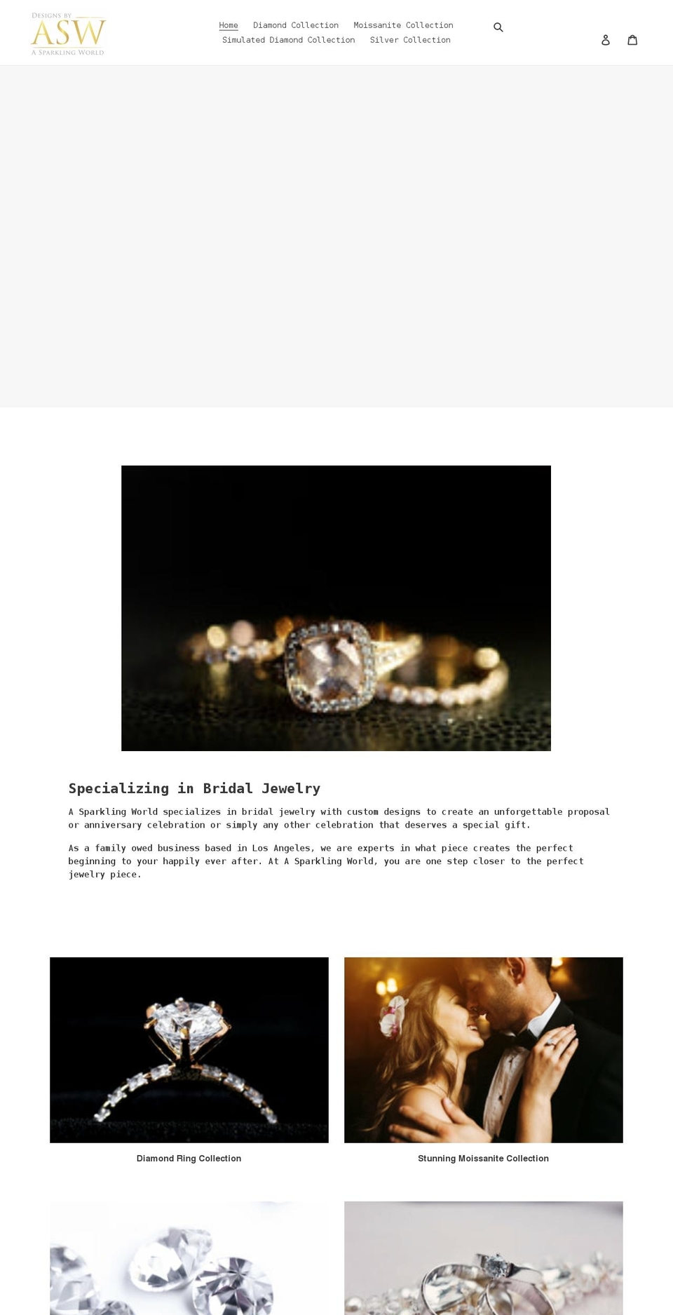 asparklingworld.com shopify website screenshot