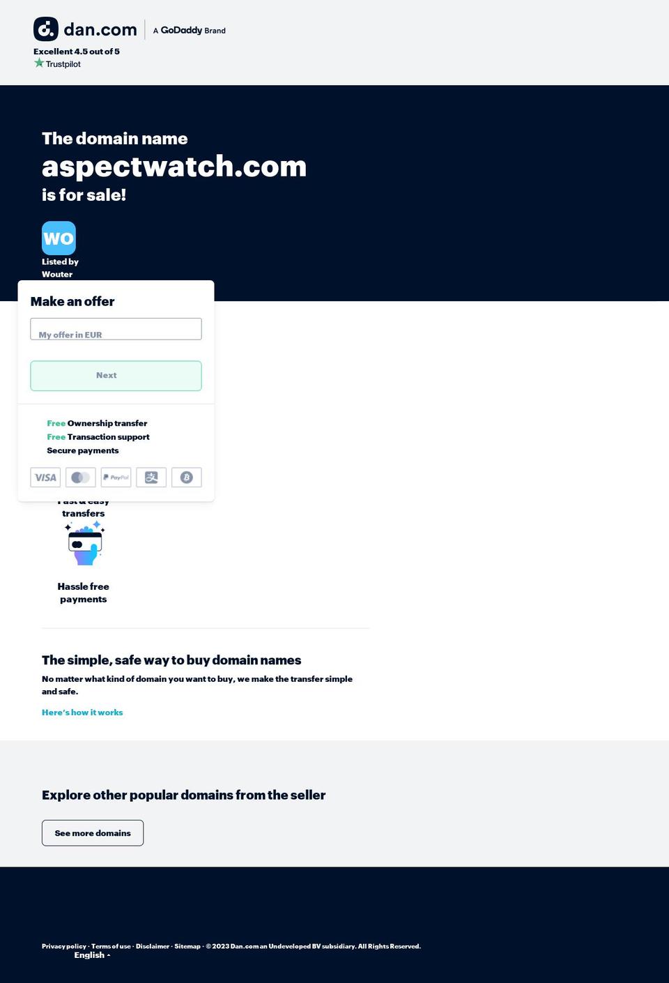 aspectwatch.com — Shopify storefront screenshot