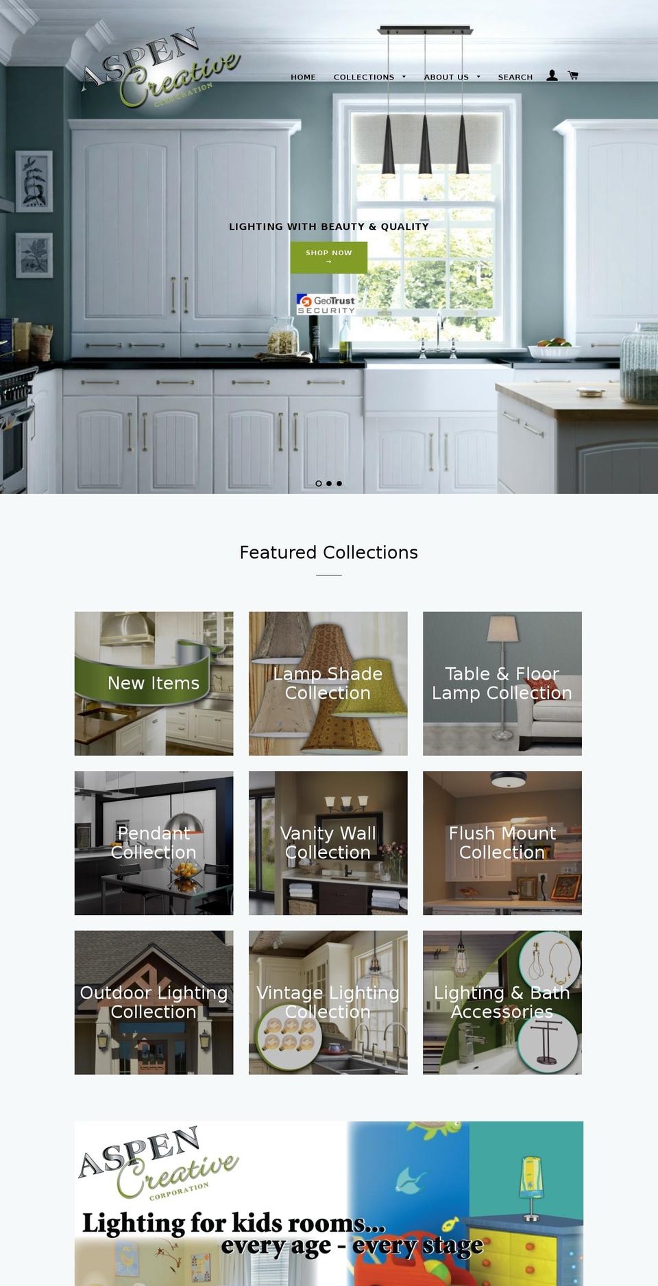 aspen-creative.com shopify website screenshot