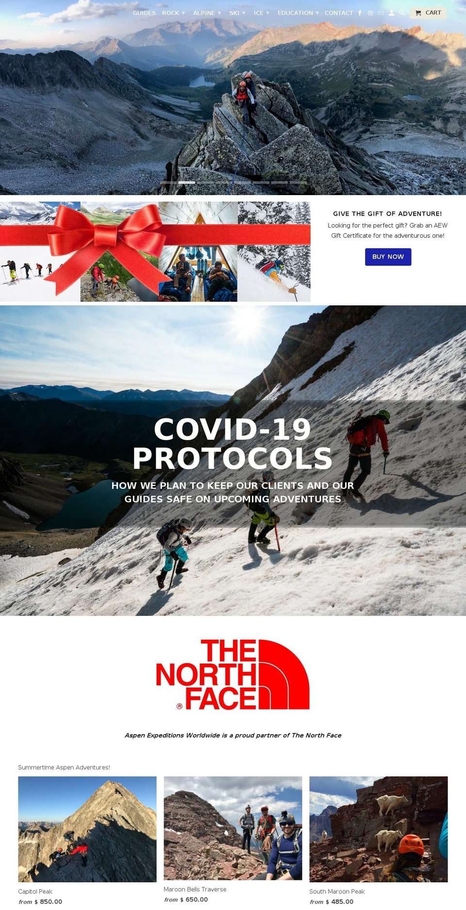 aspen-expeditions-worldwide.myshopify.com shopify website screenshot