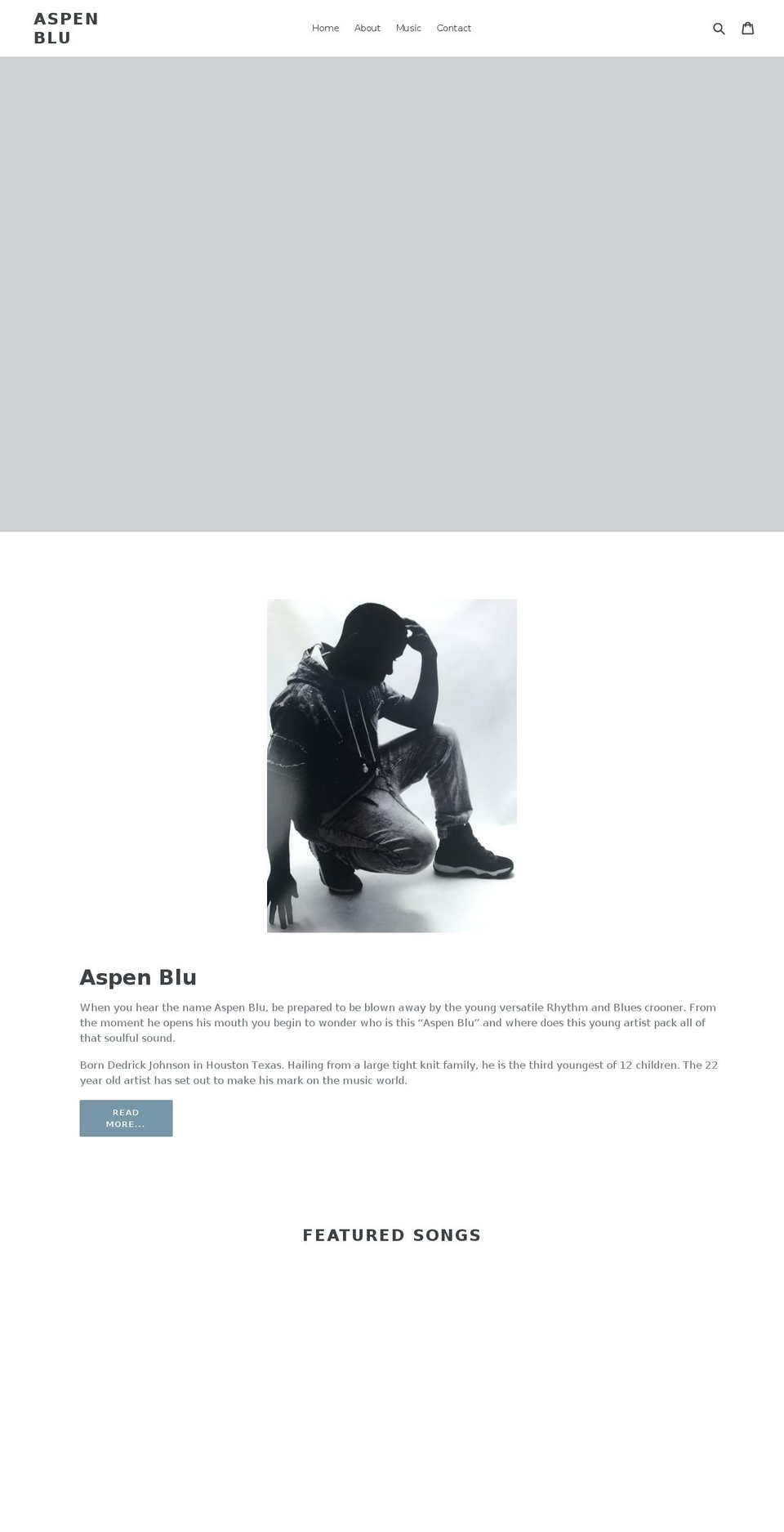 aspenblu.com — Shopify storefront screenshot