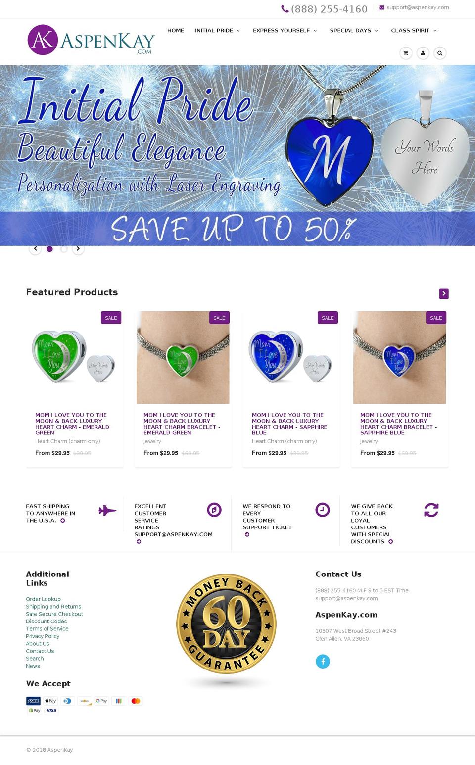 aspenkay.com shopify website screenshot