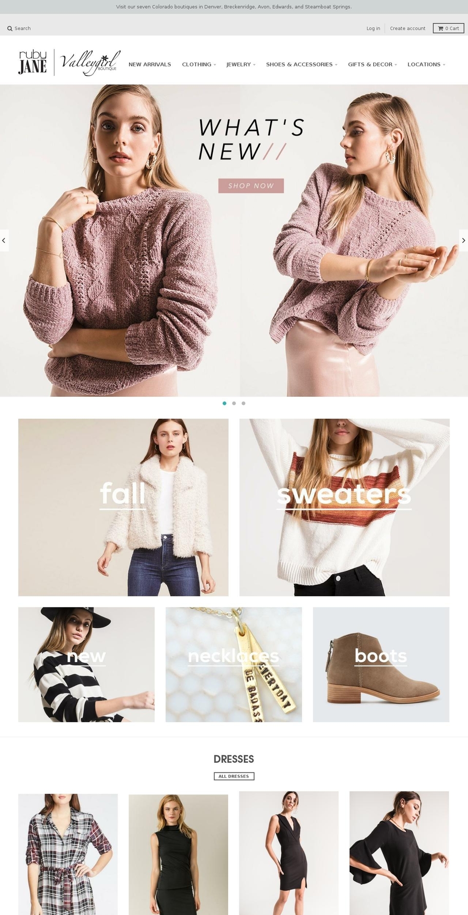 aspenvalleygirl.com — Shopify storefront screenshot