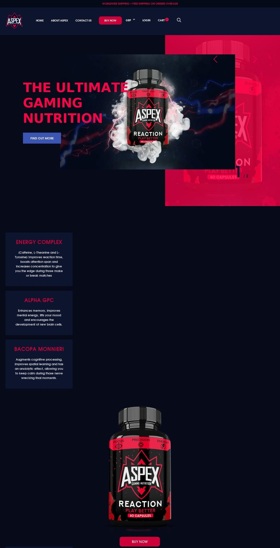 aspexgn.com — Shopify storefront screenshot