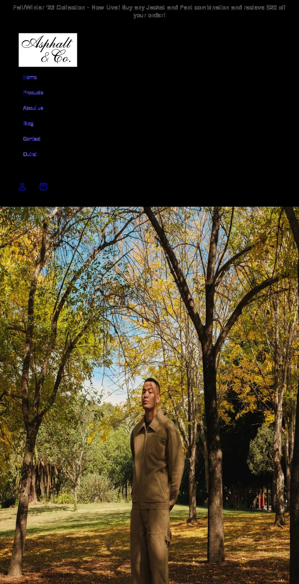 asphaltandco.com shopify website screenshot