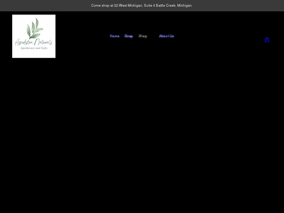 aspidistranaturals.com — Shopify storefront screenshot