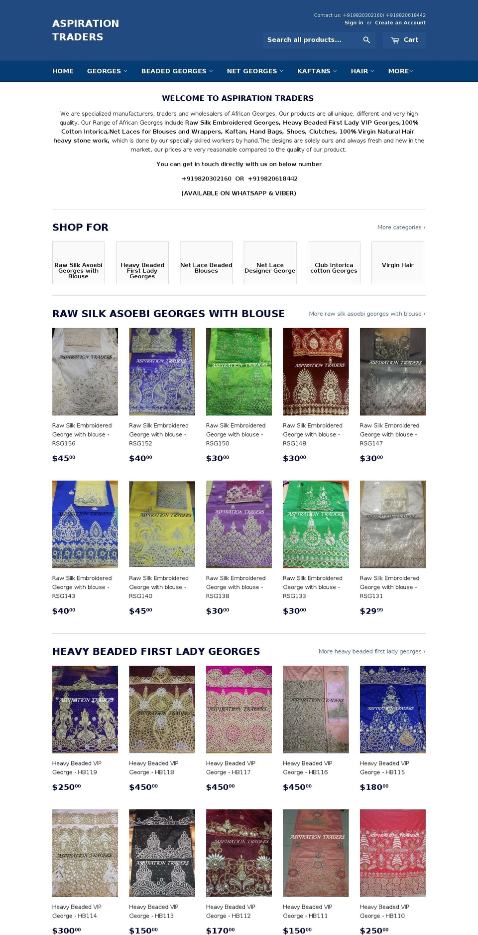 aspirationtraders.org shopify website screenshot