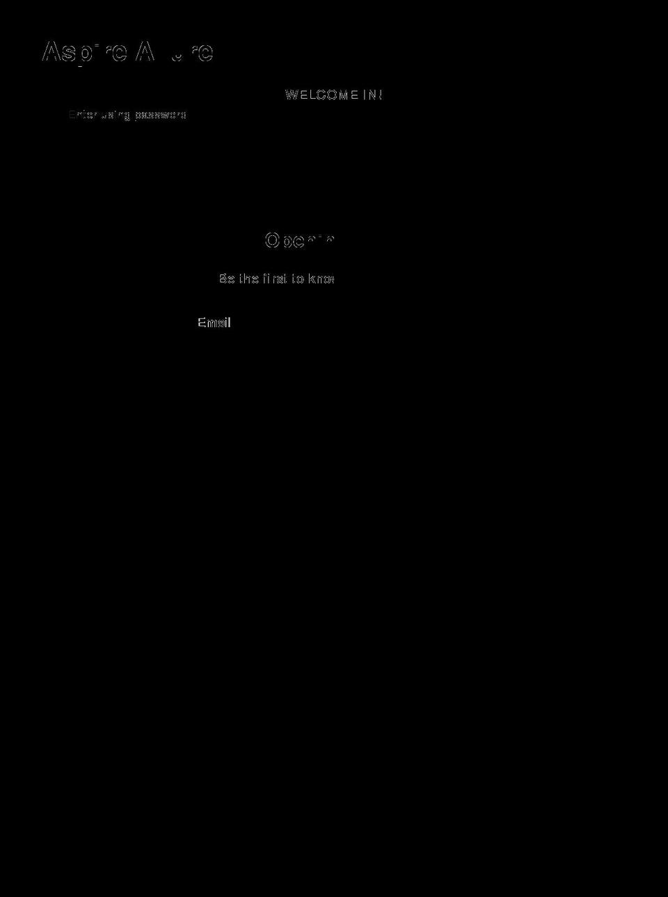 aspireallure.com — Shopify storefront screenshot
