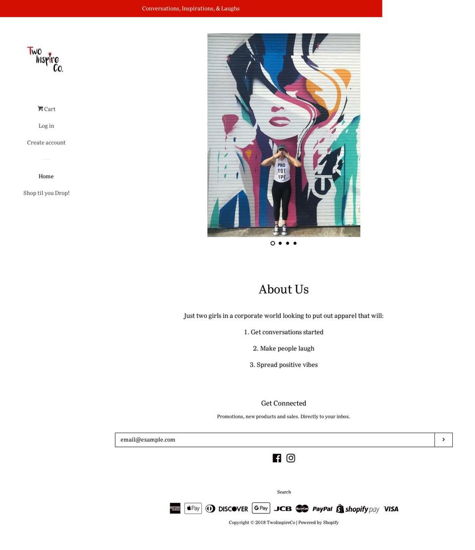 aspiretwoinspire.com — Shopify storefront screenshot
