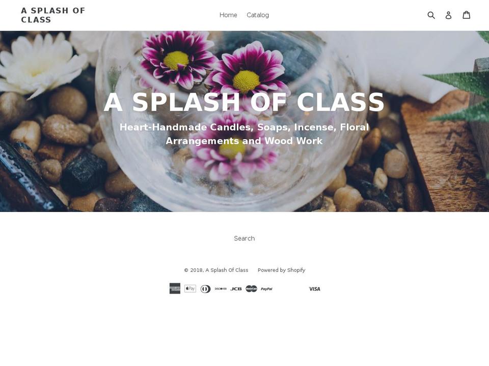 asplashofclass.com — Shopify storefront screenshot