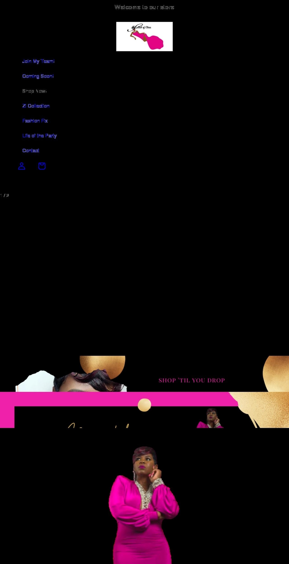asplashofclass.net shopify website screenshot
