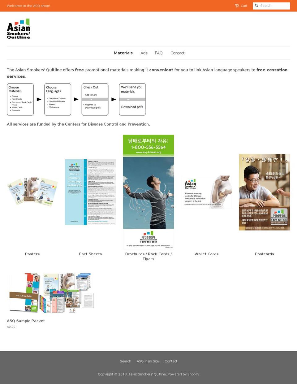 asq-shop.org shopify website screenshot