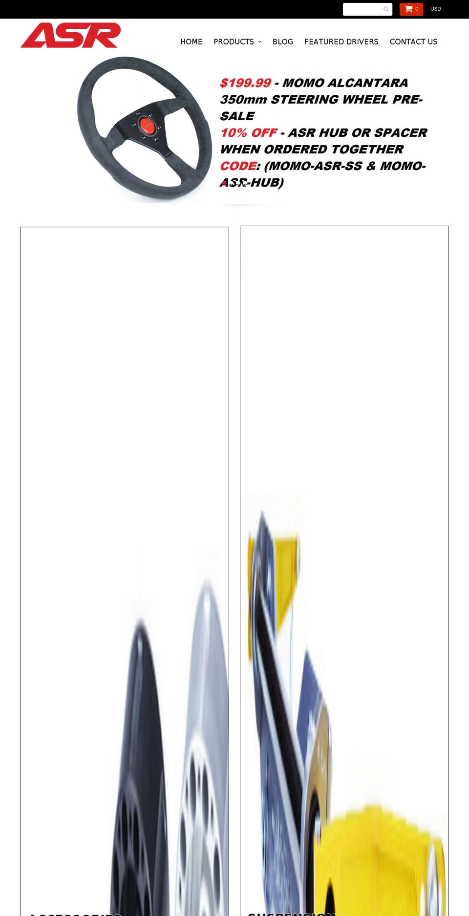 asrparts.com shopify website screenshot