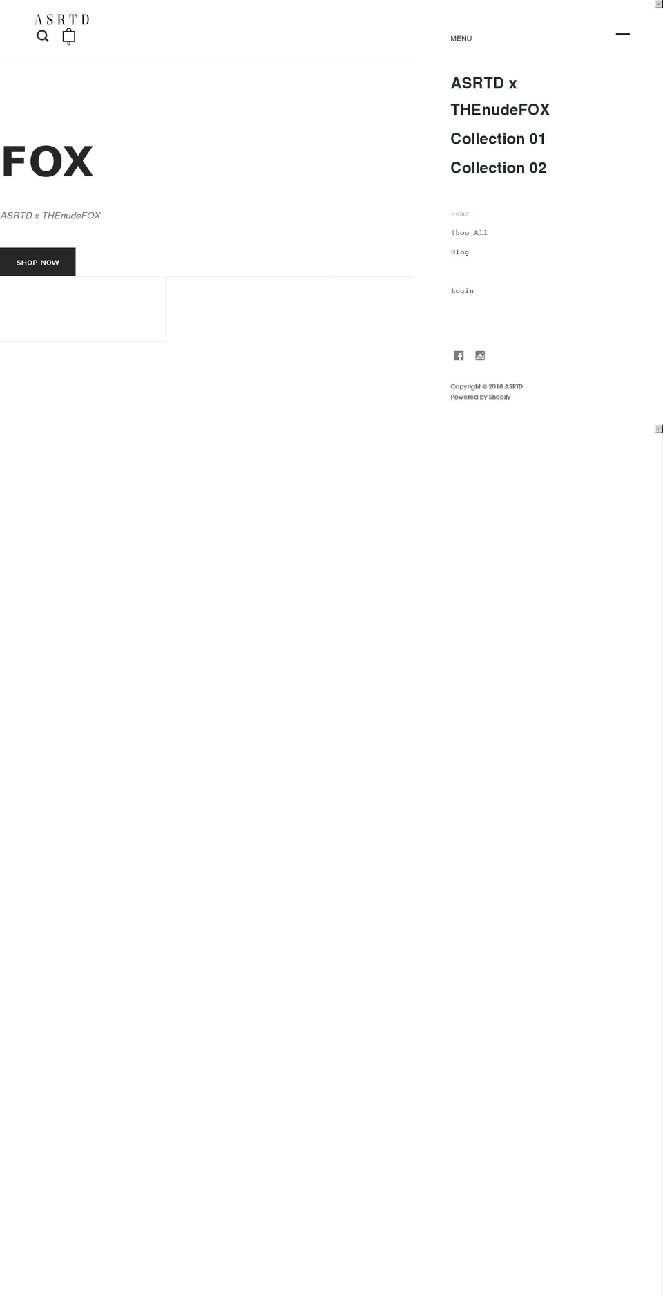 asrtd.com — Shopify storefront screenshot