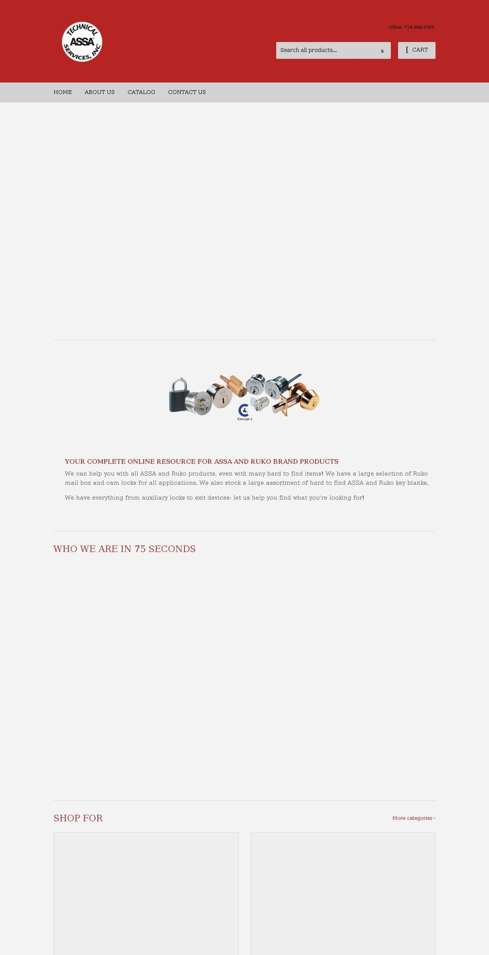assatechnicalservicesinc.com shopify website screenshot
