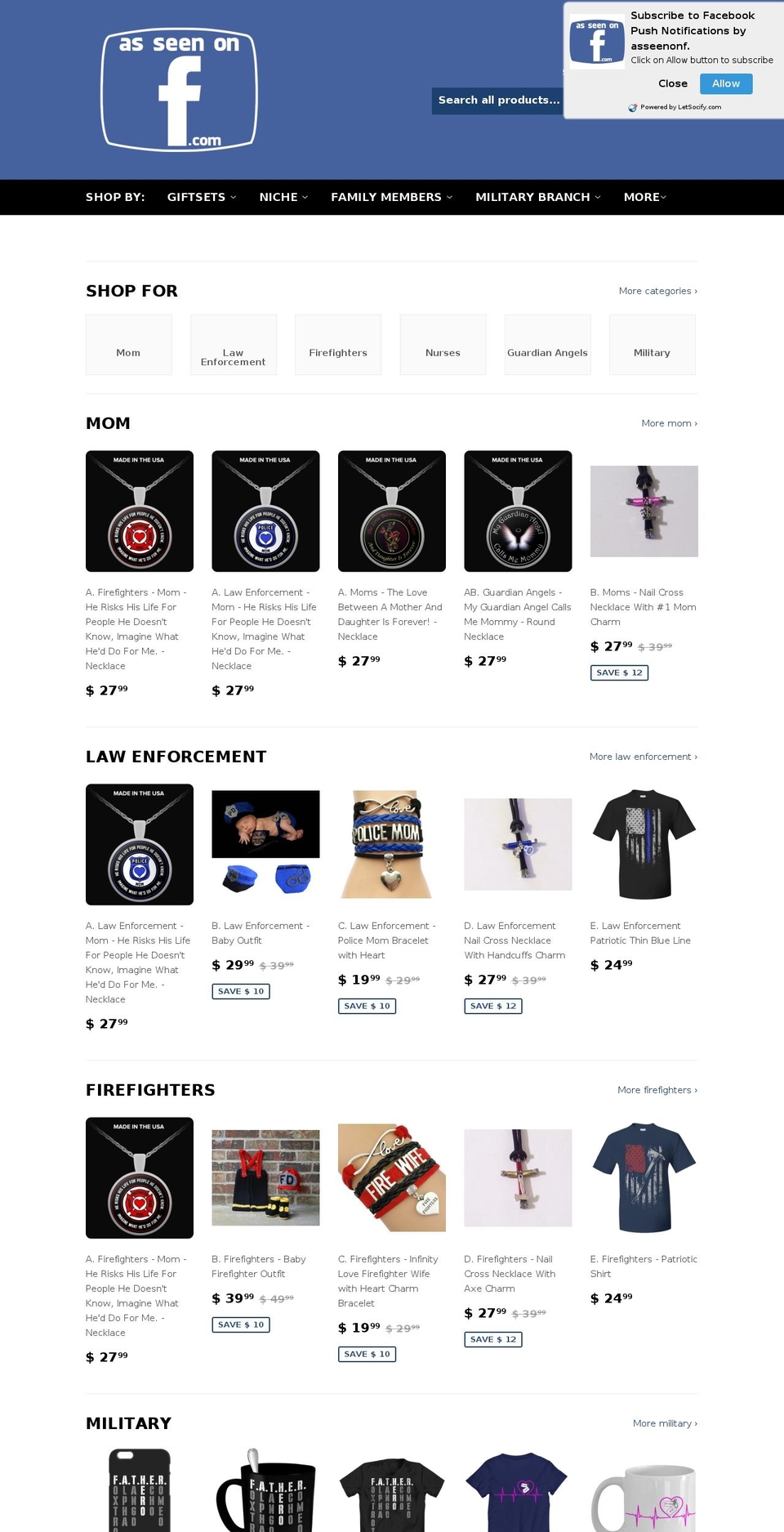 asseenonf.com shopify website screenshot