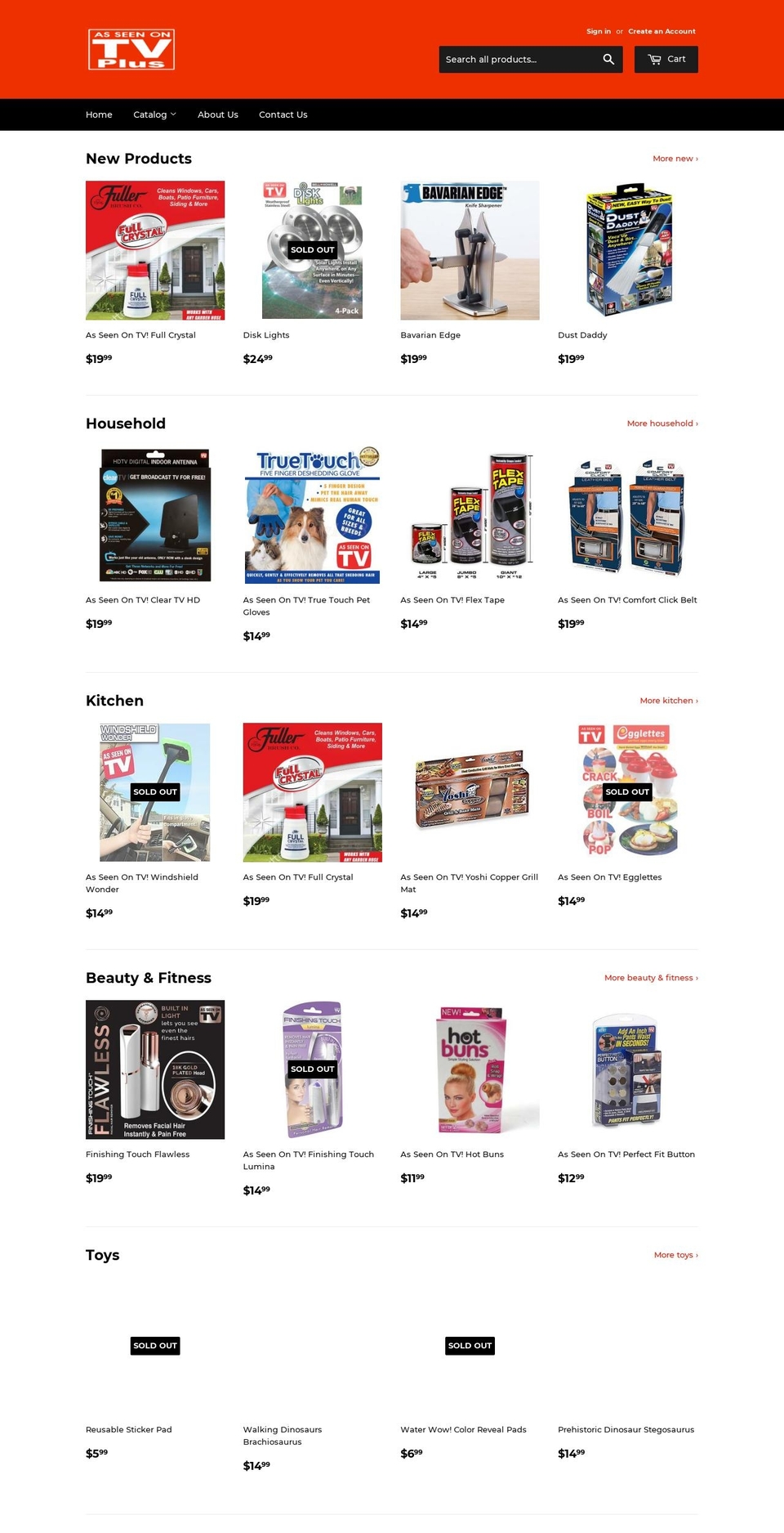 asseenontvplus.com shopify website screenshot