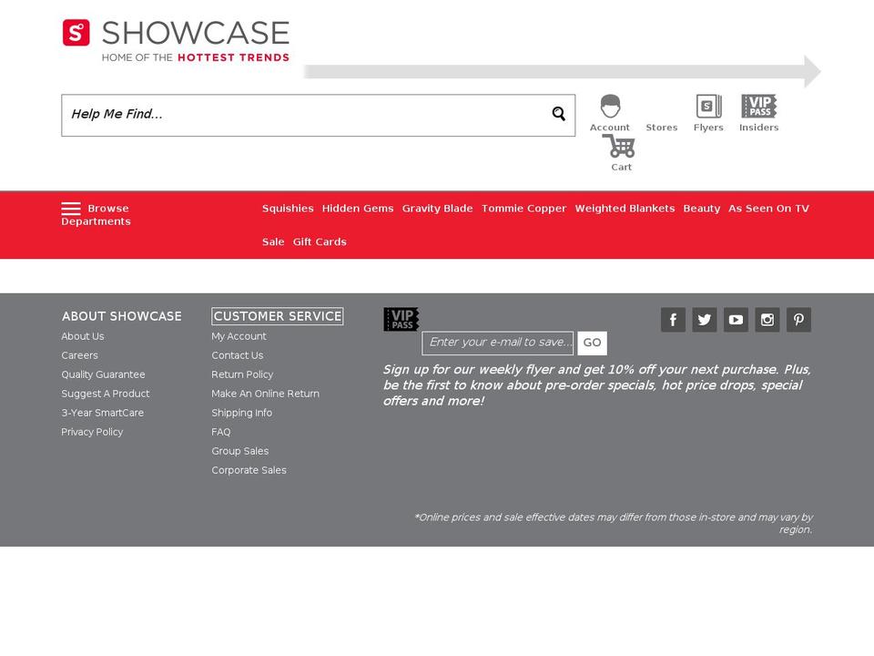 asseenontvshopatshowcase.co shopify website screenshot