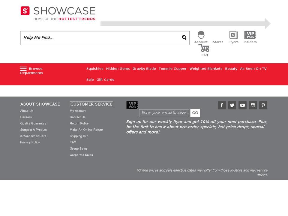 asseenontvshopatshowcase.me shopify website screenshot