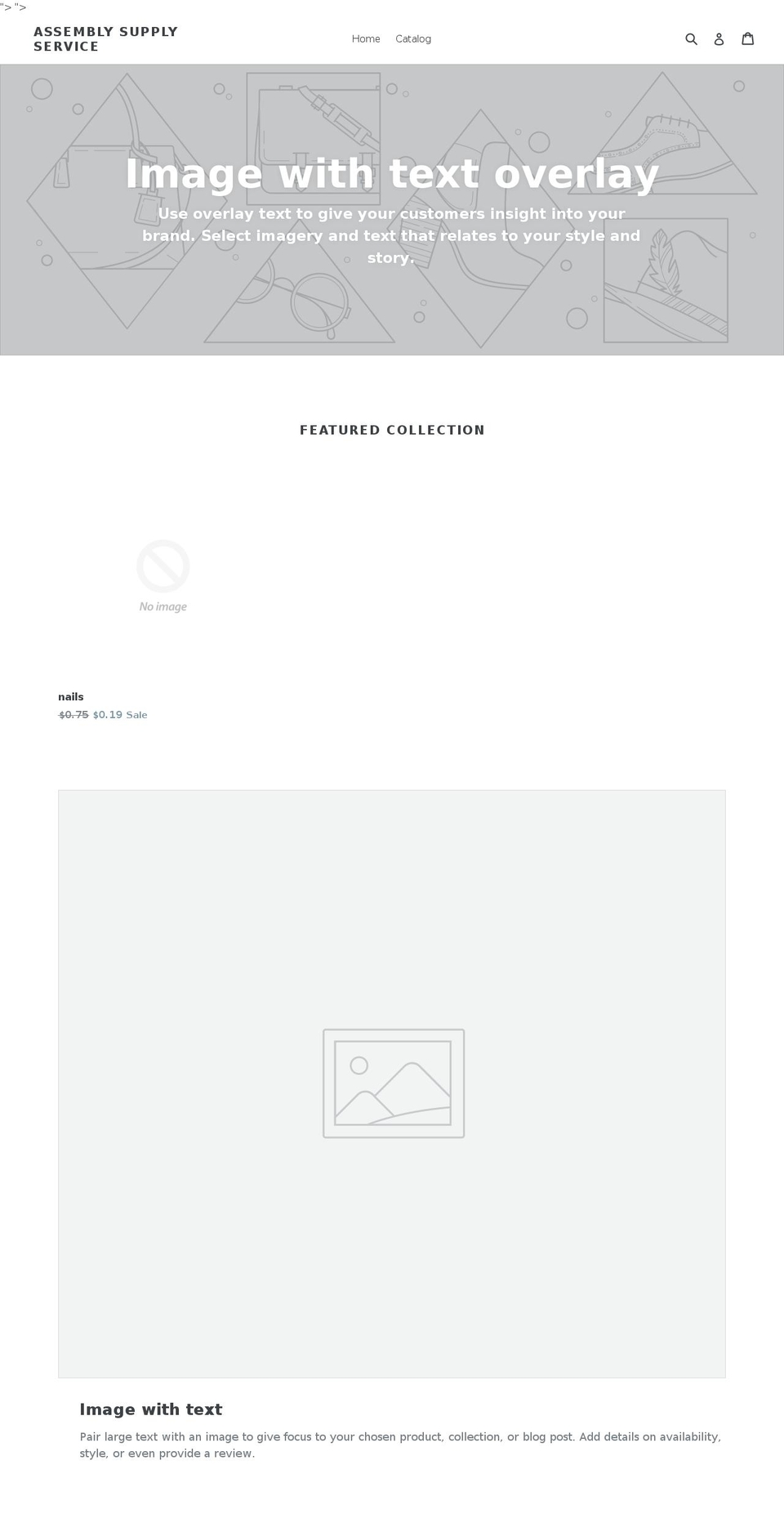 assemblysupplyservice.com — Shopify storefront screenshot