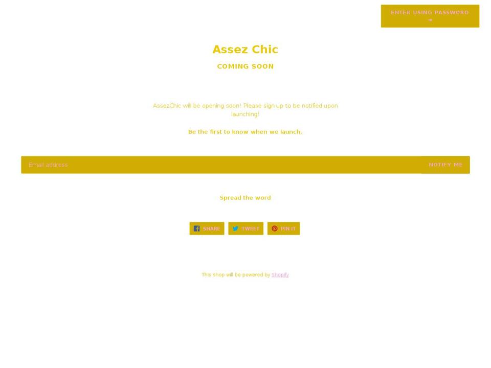 assezchic.com — Shopify storefront screenshot