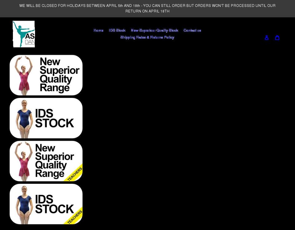 associatedds.co.uk shopify website screenshot