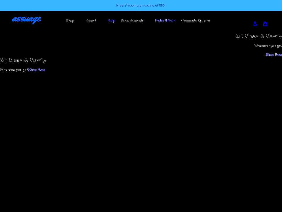 assuagetravel.com shopify website screenshot