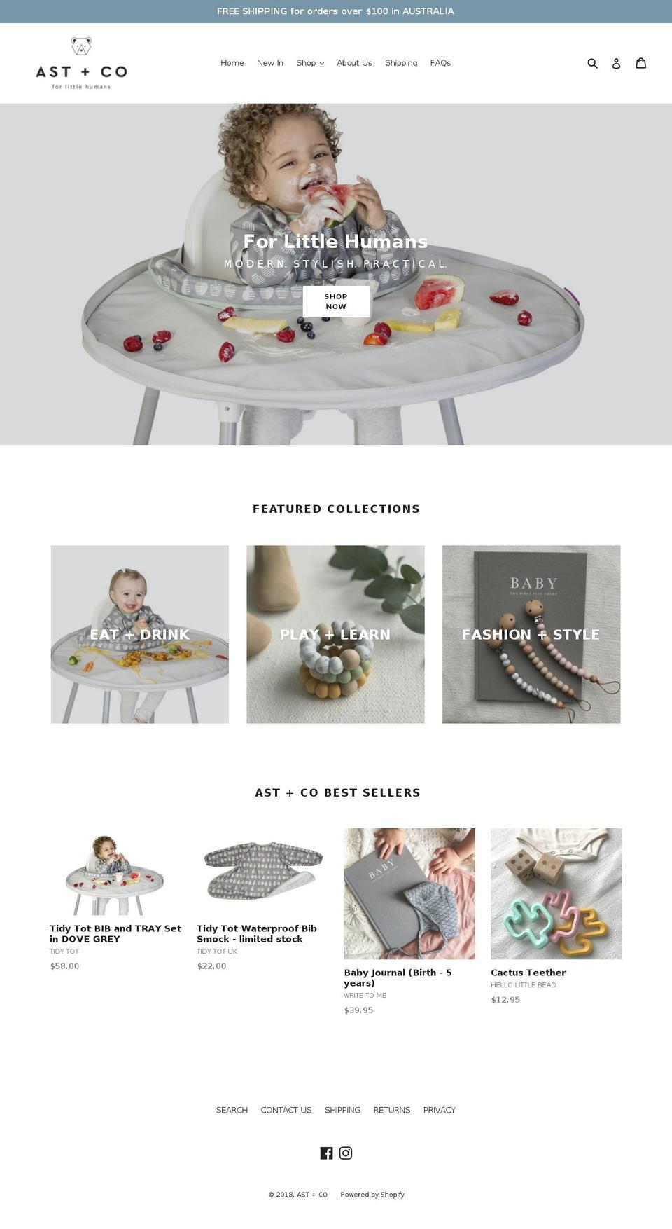 astandco.com — Shopify storefront screenshot