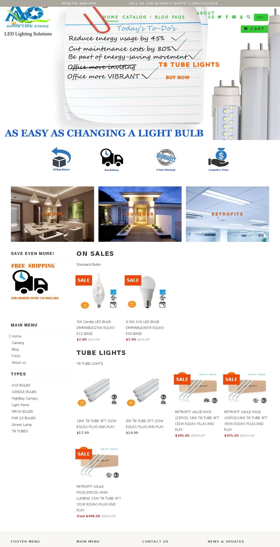 astarsleds.com shopify website screenshot