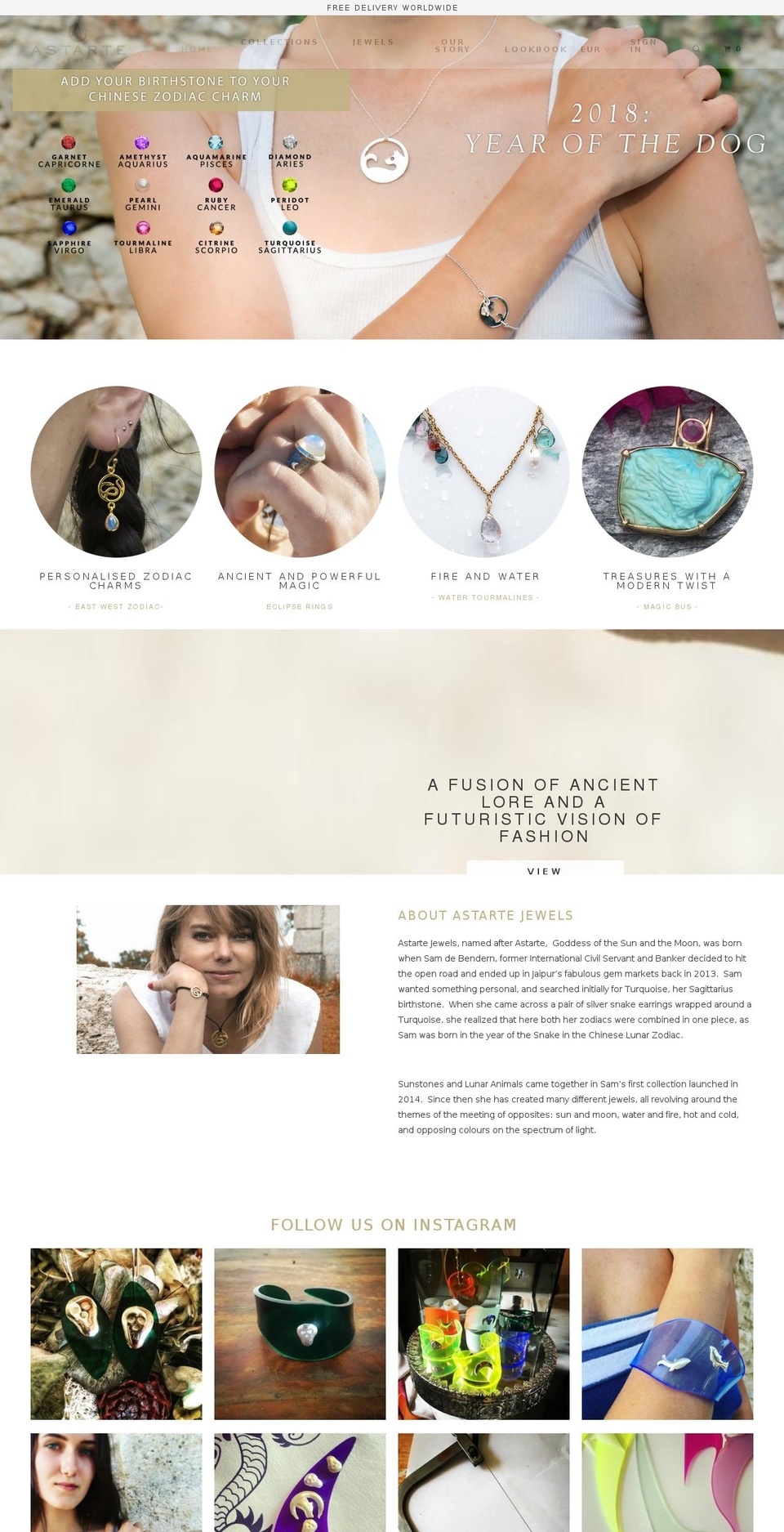 astartejewels.com — Shopify storefront screenshot
