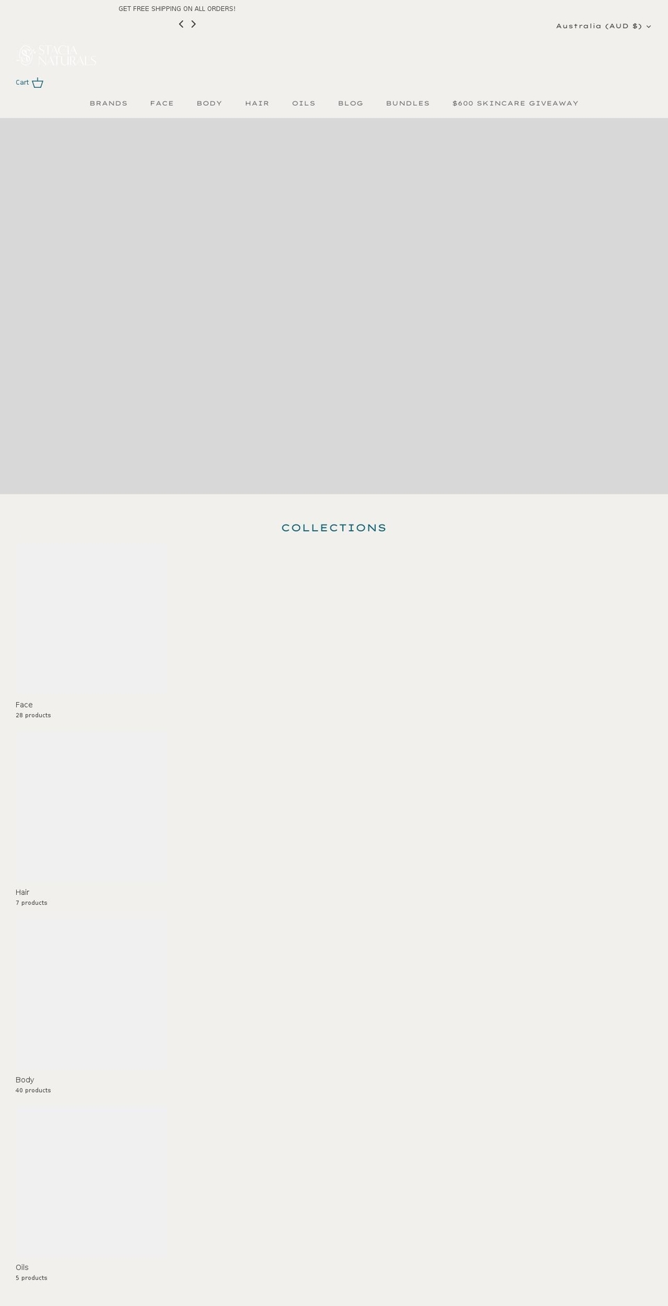 astasia-organics.myshopify.com shopify website screenshot