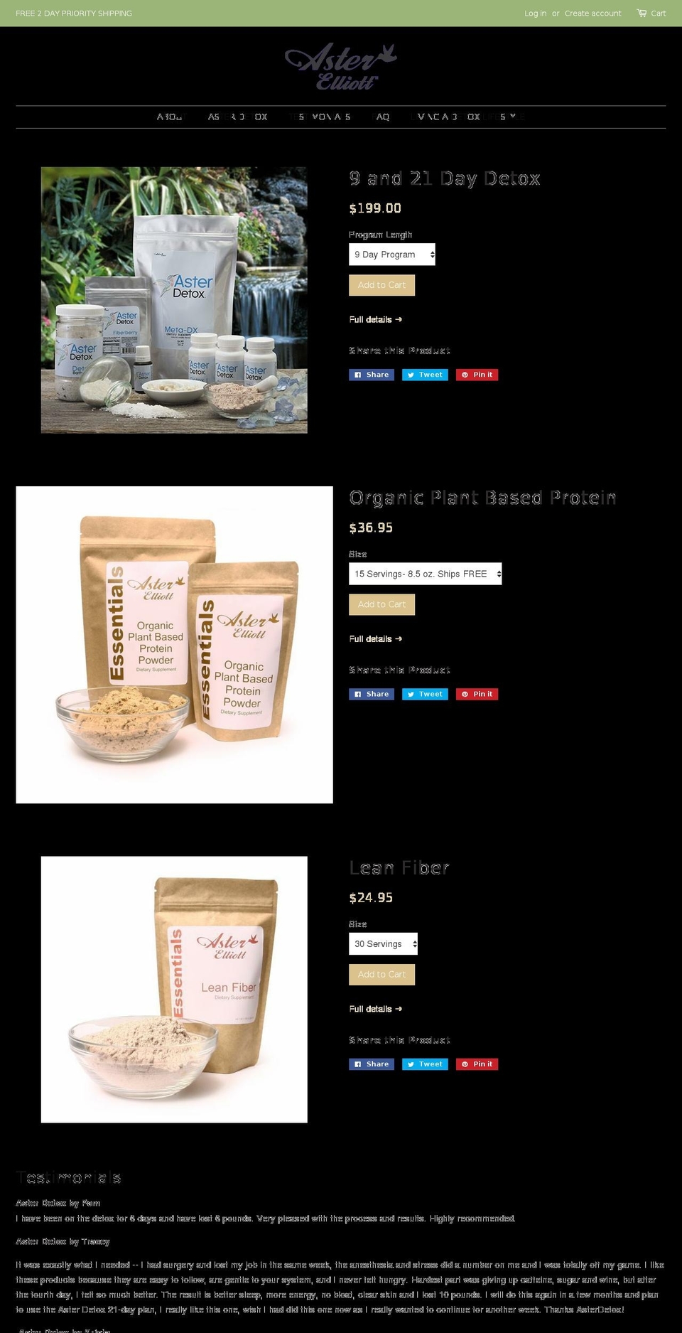 asterapothecary.com — Shopify storefront screenshot