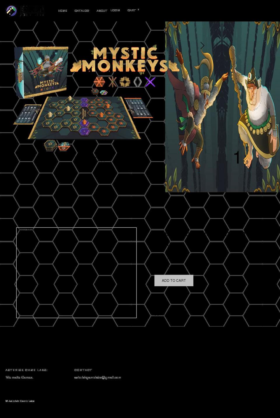 asteriskgamelabs.com shopify website screenshot