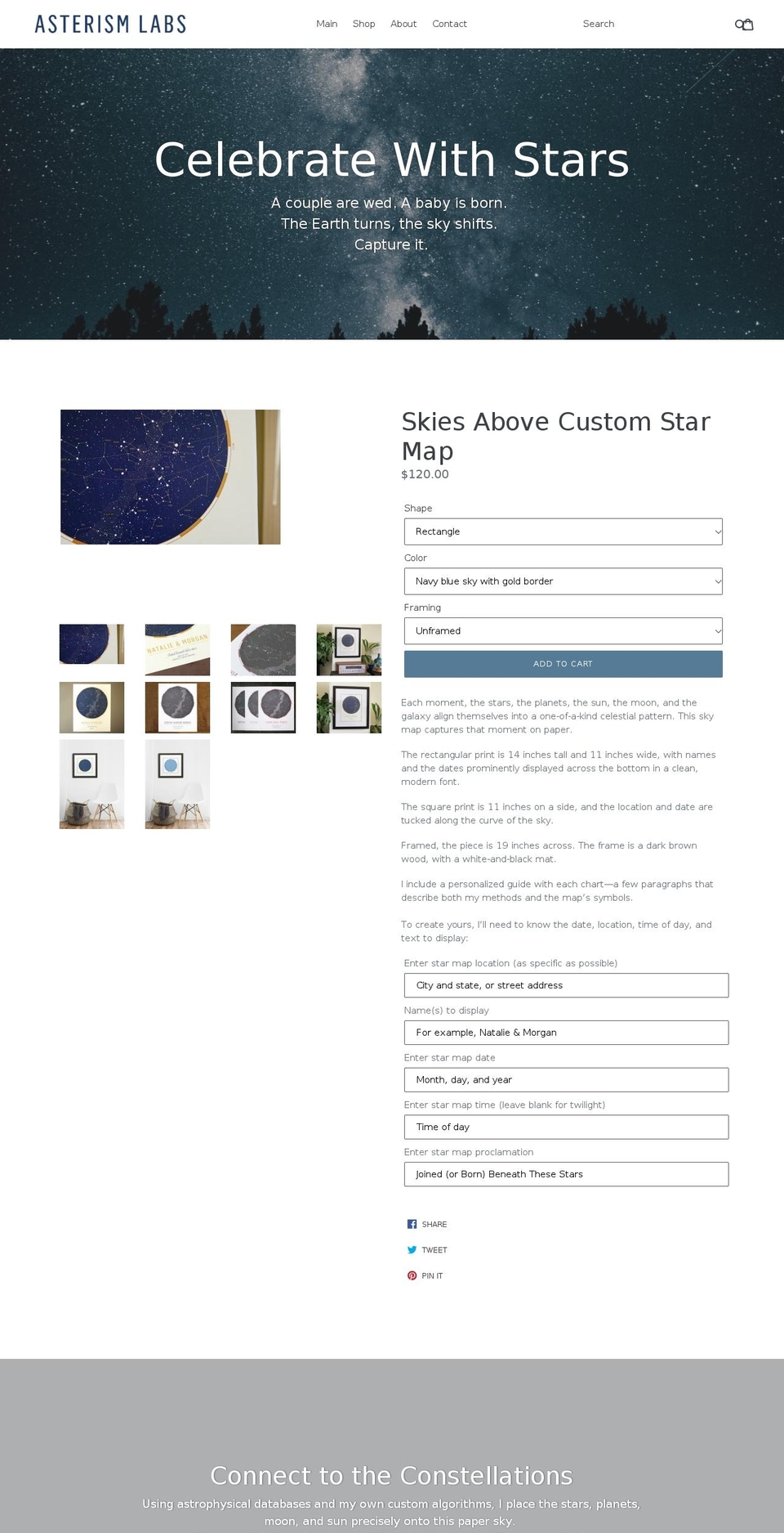 asterismlabs.com — Shopify storefront screenshot