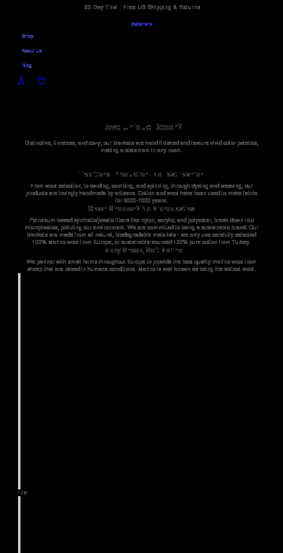 asterlark.com shopify website screenshot