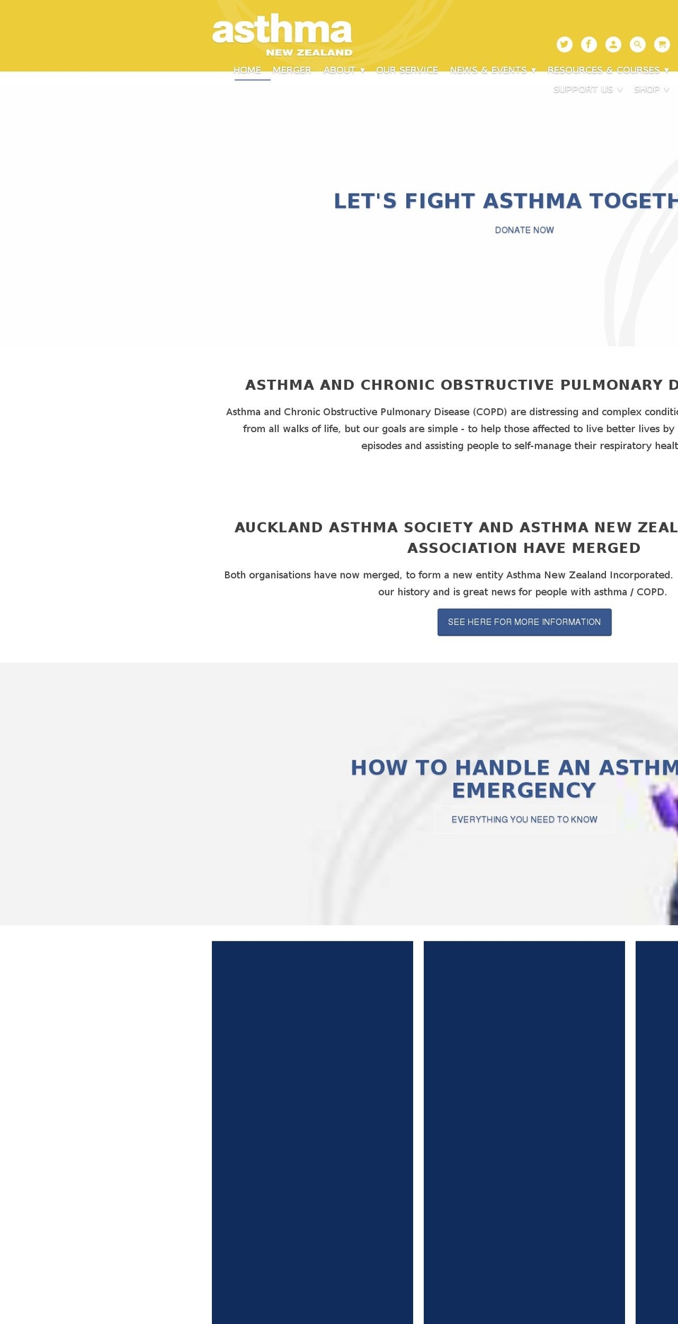 asthma-nz.org.nz shopify website screenshot