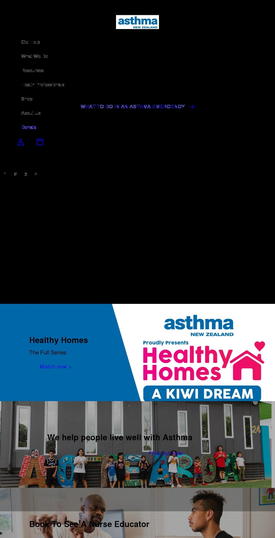 asthmanz.myshopify.com shopify website screenshot