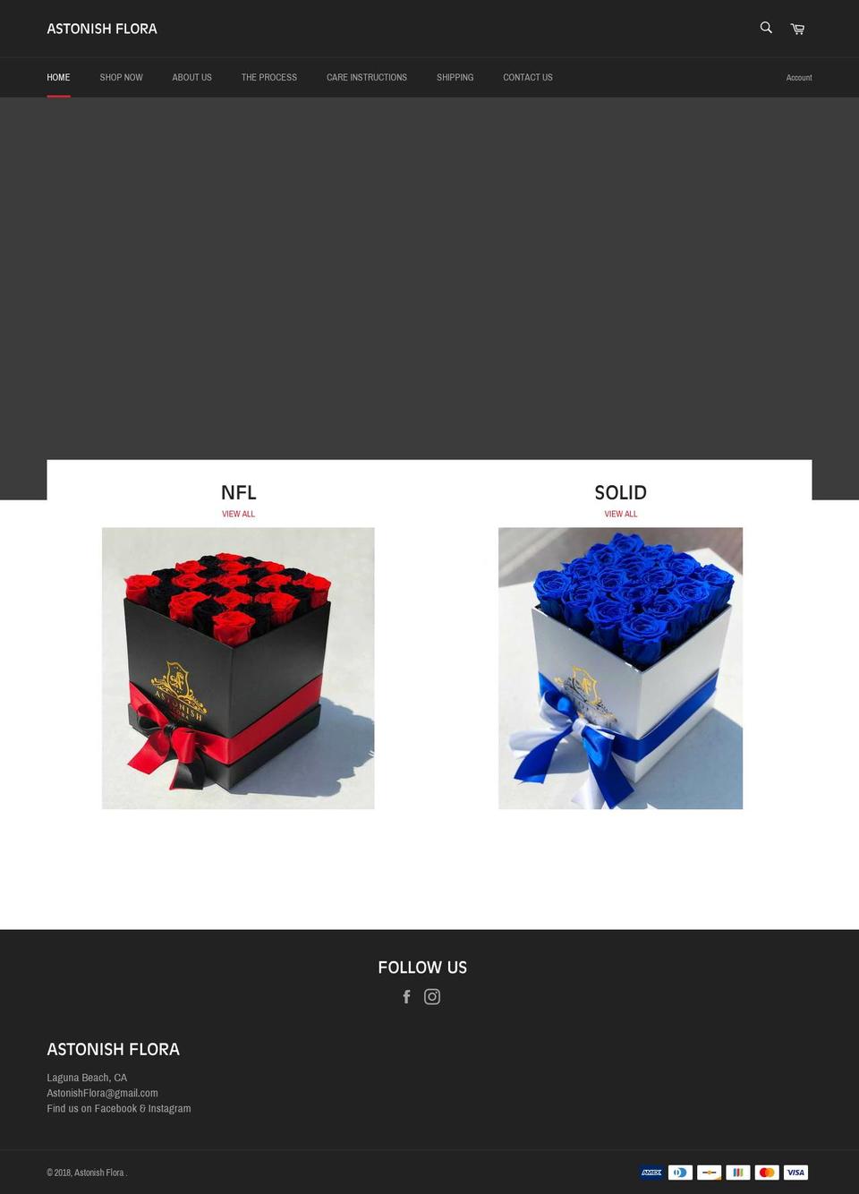 astonishflowers.com — Shopify storefront screenshot