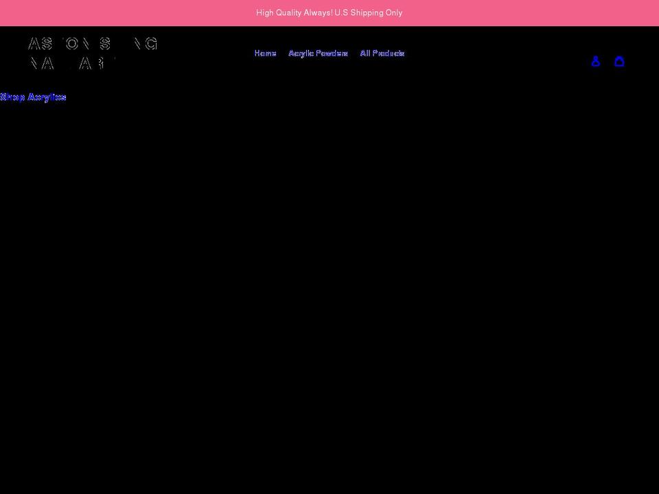 astonishingnailart.com shopify website screenshot