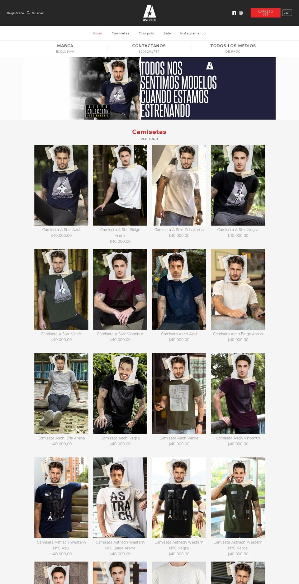 astrach.com — Shopify storefront screenshot