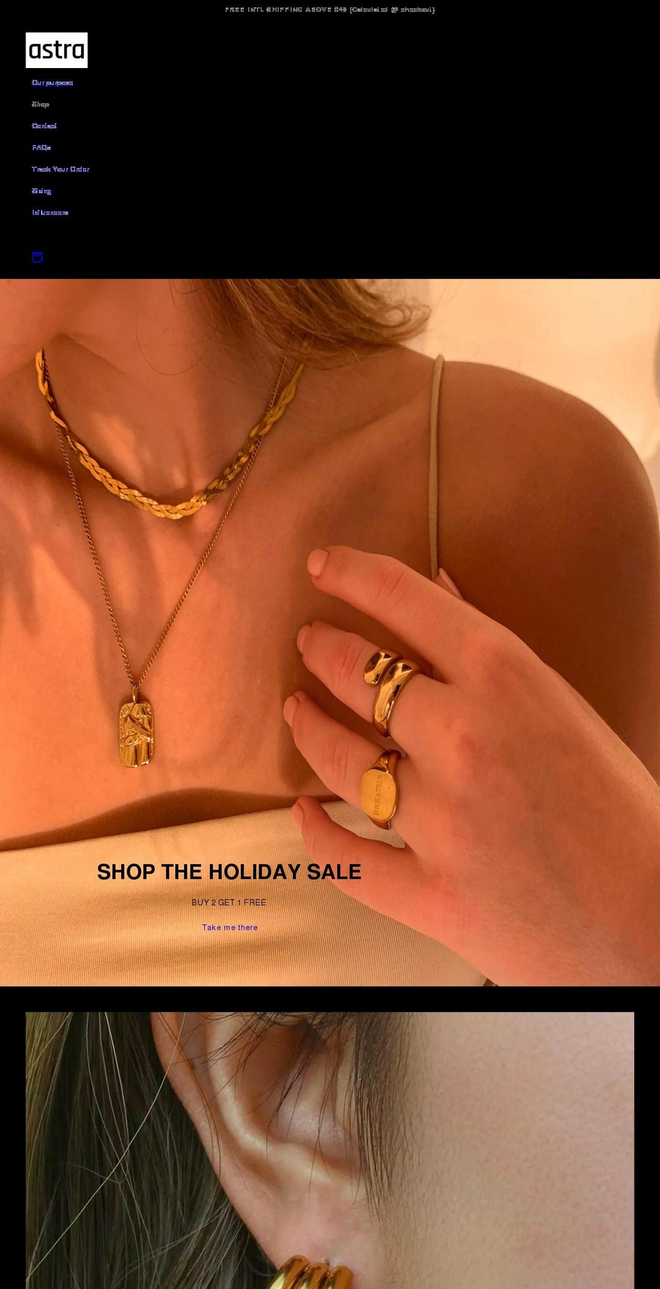 astradubai.com shopify website screenshot