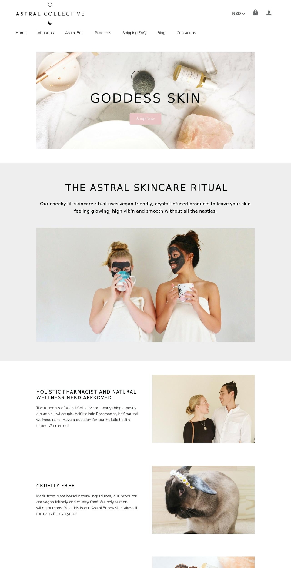 astralcollective.com shopify website screenshot