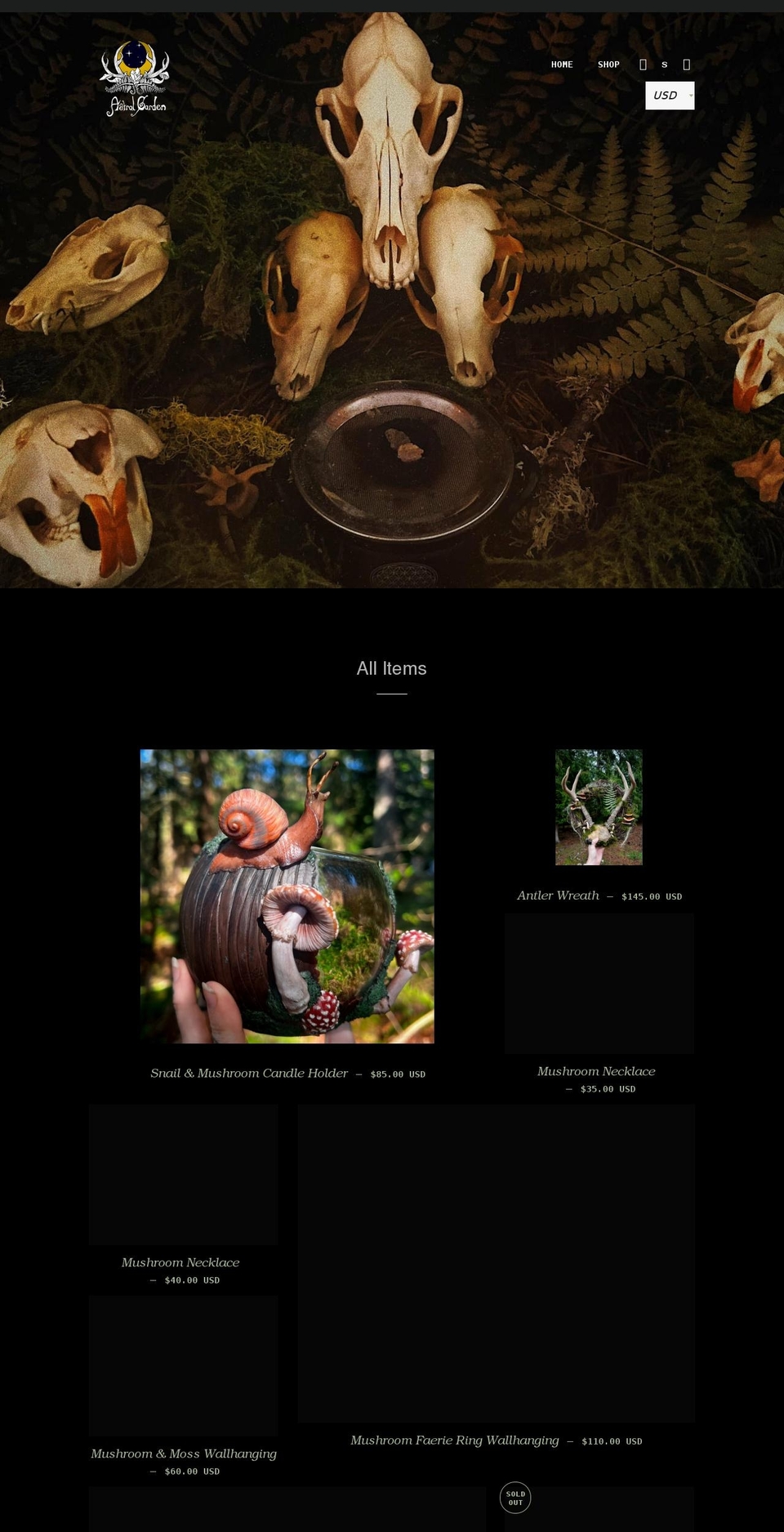 astralgarden.net shopify website screenshot
