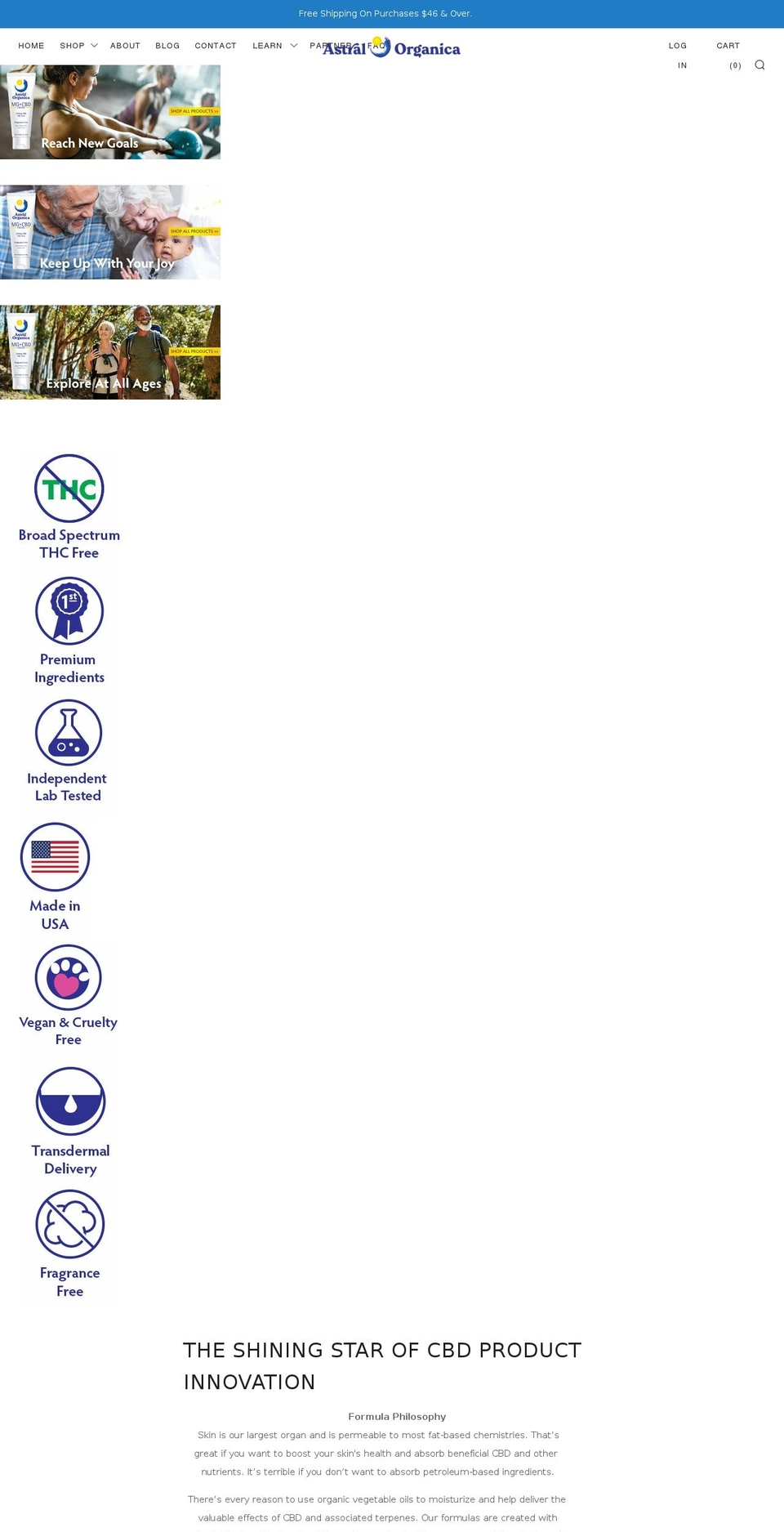 astralorganica.com shopify website screenshot