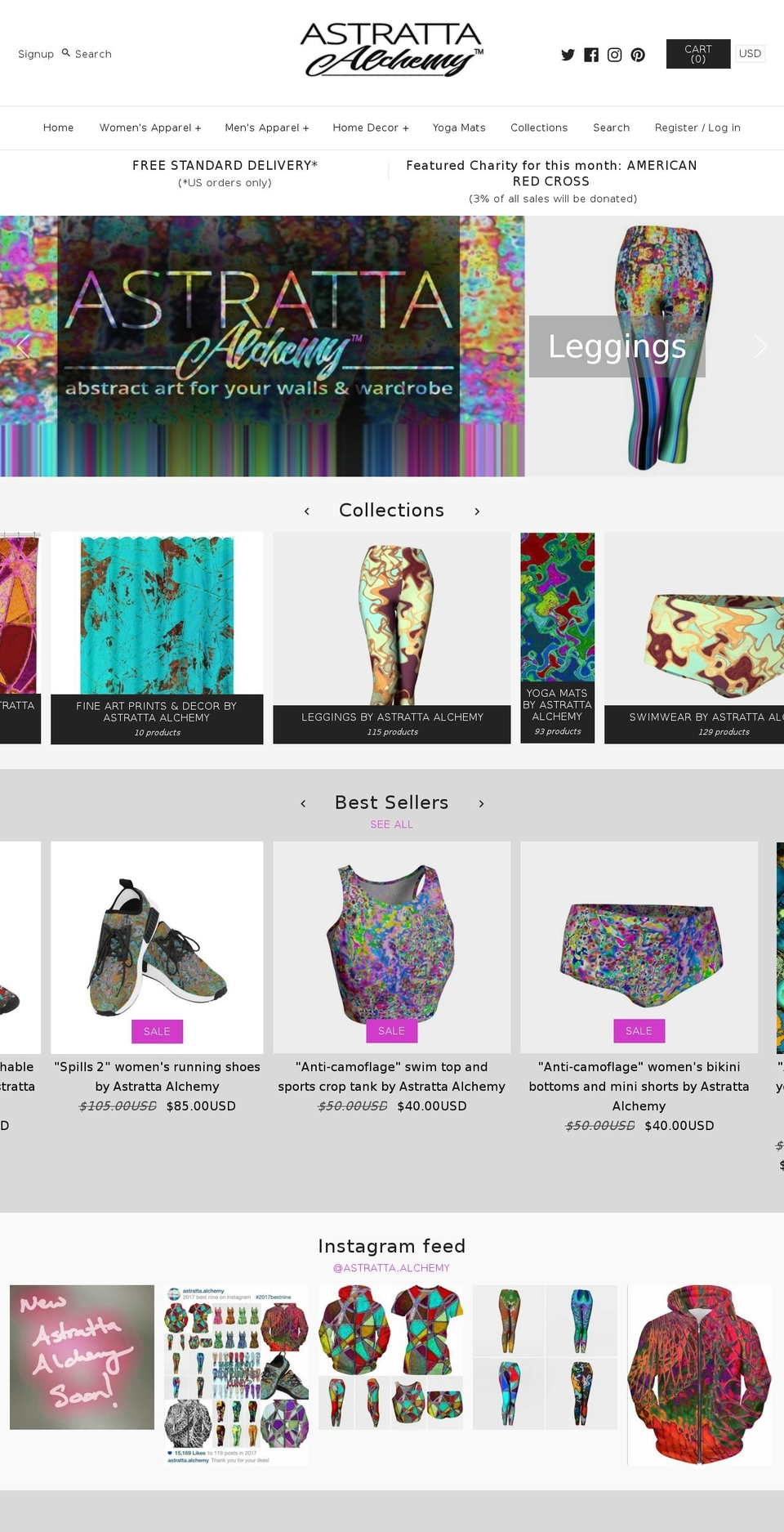 astrattaalchemy.com — Shopify storefront screenshot