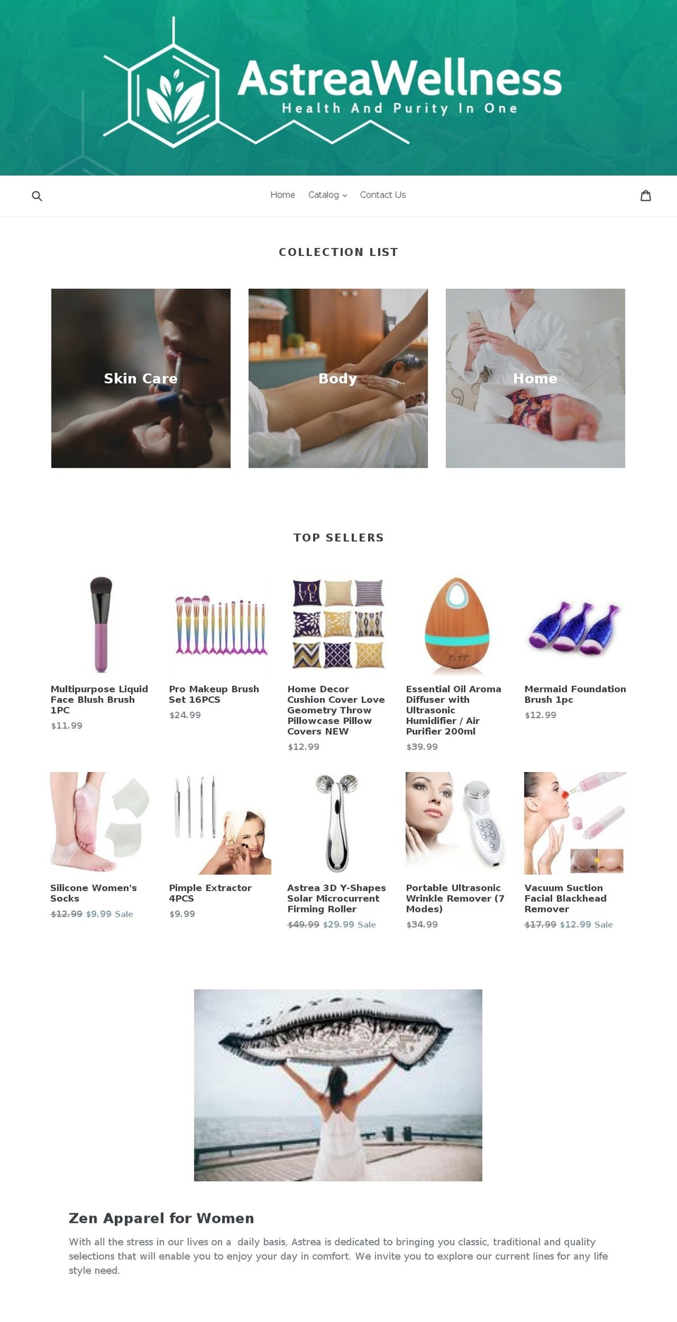 astreawellness.com shopify website screenshot