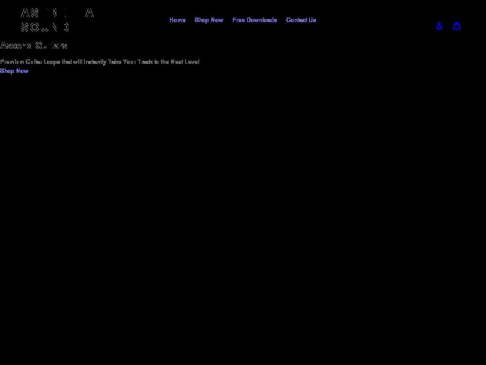 astrella-sound.com shopify website screenshot