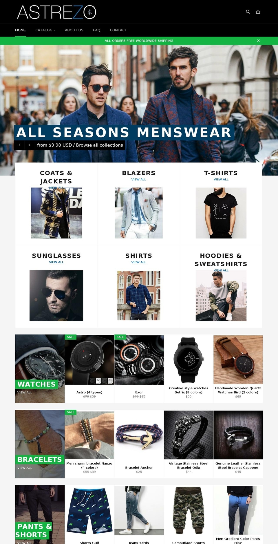 astrezo.com shopify website screenshot